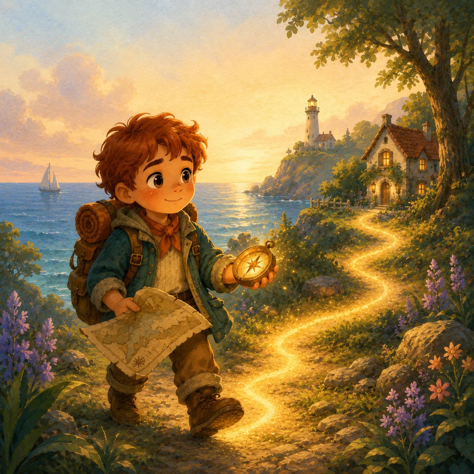 The Family Compass story card art