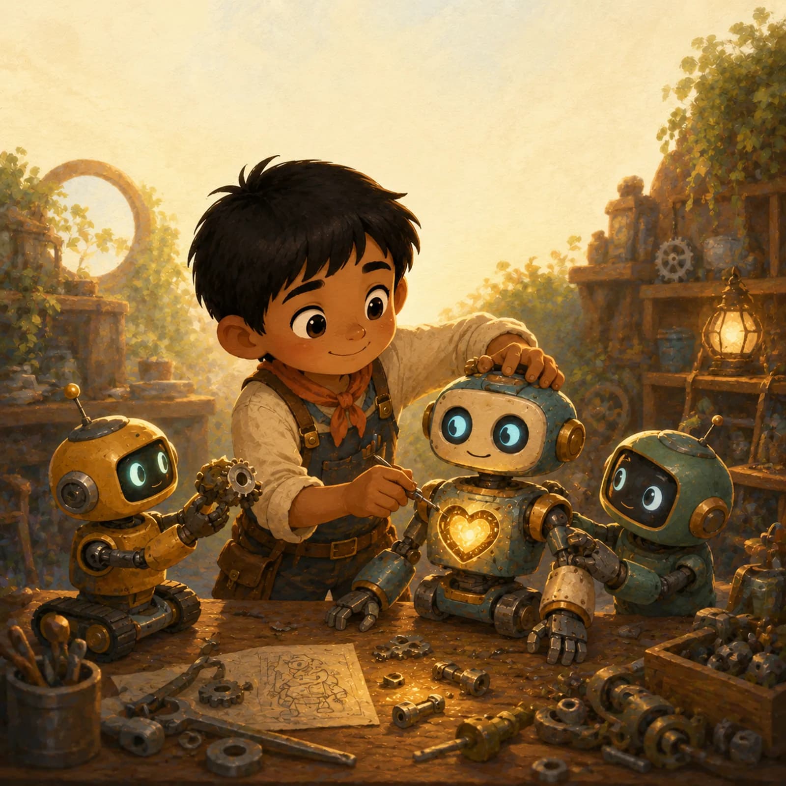 Robot Rescue teamwork story artwork